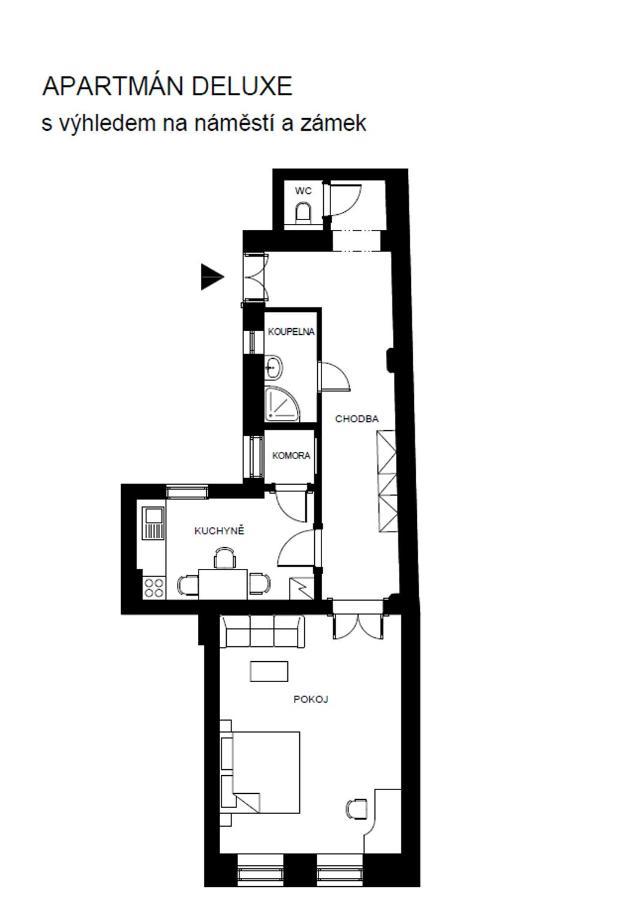 Apartmany Velke Namesti Kroměříž Exteriör bild